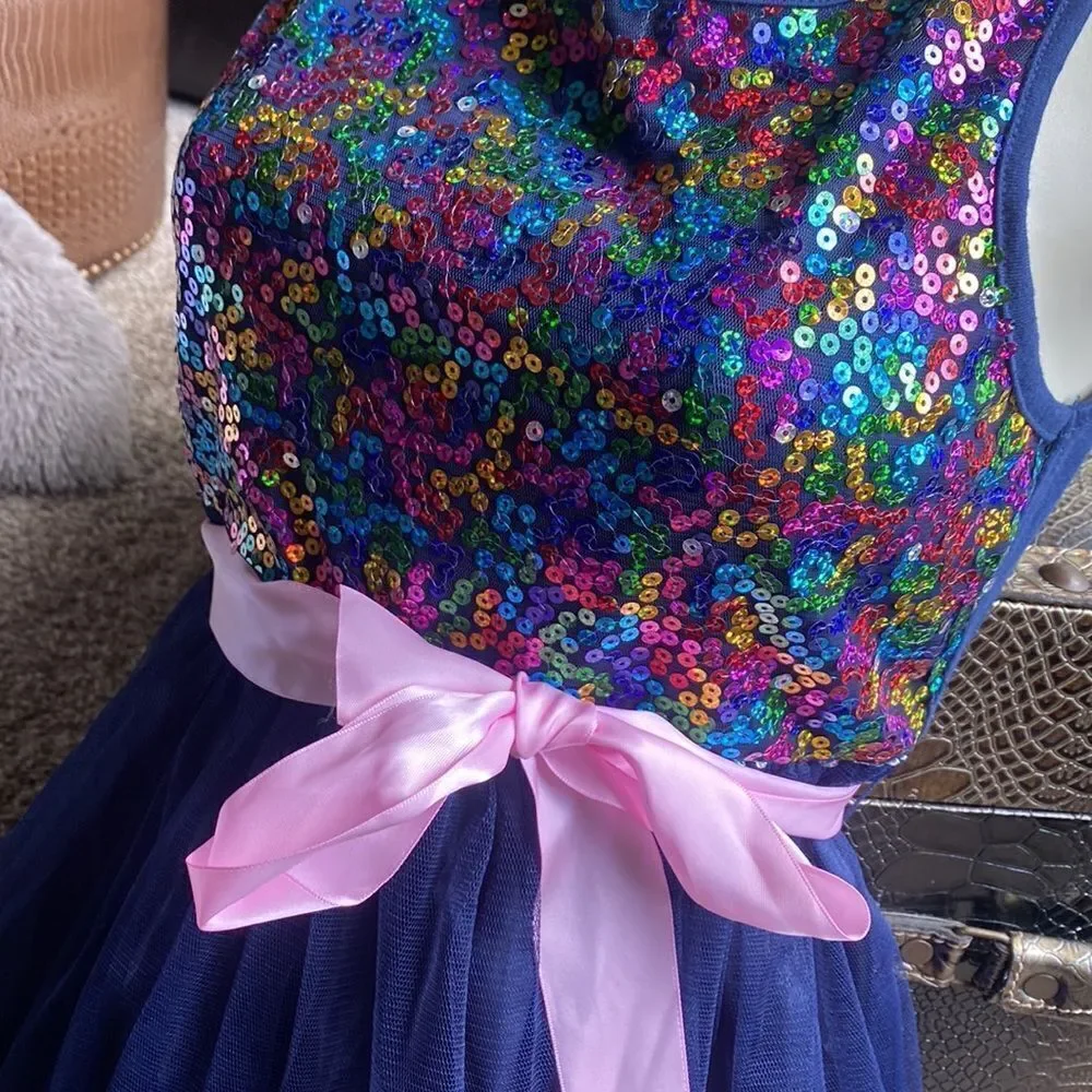 Girls Pageant Ball Gown Formal Style Fancy Dress size 12